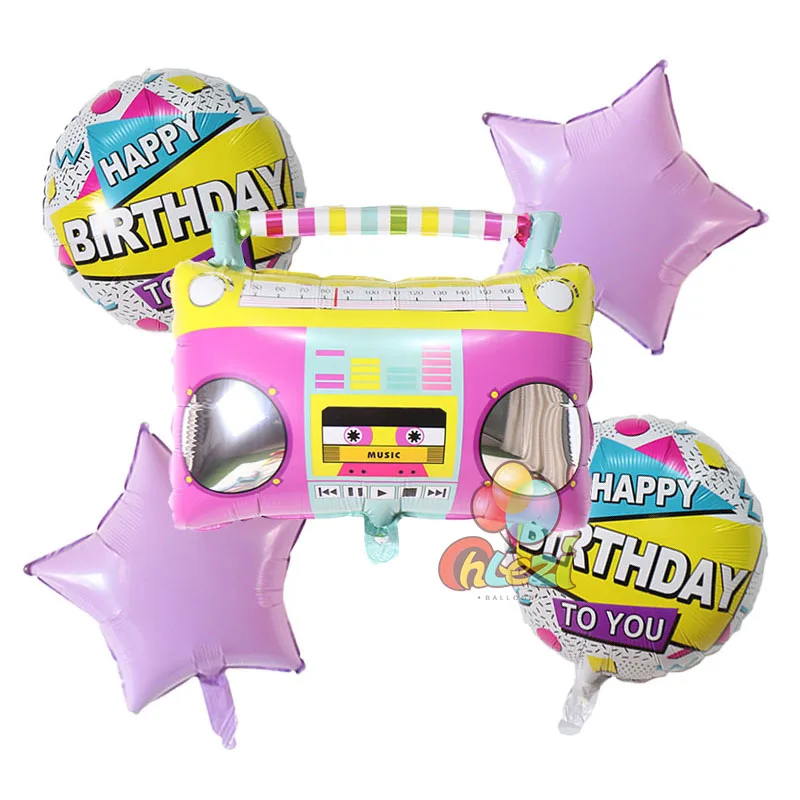Воздушные шары из фольги музыкальный проигрыватель баллон гелия 18 Дюймов 5 шт. |
