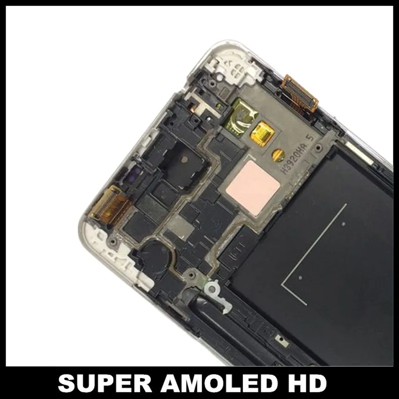 Дисплей с заменой рамки для samsung Galaxy Note3 Note 3 N9005 lcd кодирующий преобразователь сенсорного экрана в сборе регулировка яркости