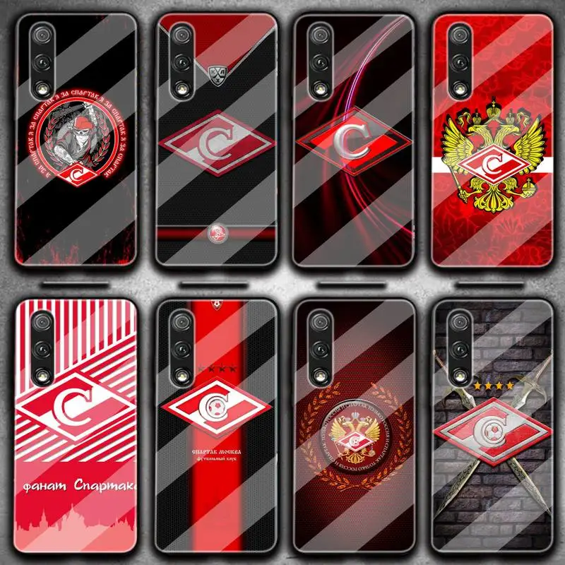 

Russian Spartak Moscow Football Phone Case Tempered Glass For Samsung S6 7 8 9 10 20 Plus 20Ultra Note8 9 10 10pro