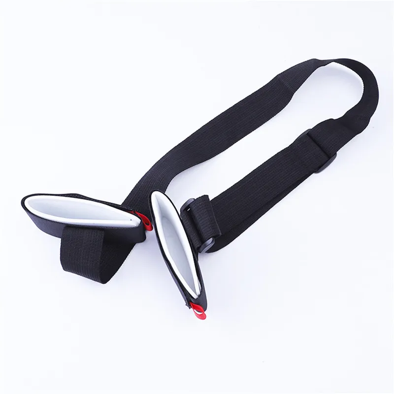 Adjustable Ski Pole Shoulder Hand Carrying Eyelashes Straps Porter Hook Loop Protection Black Nylon Grip Belt Bag | Спорт и