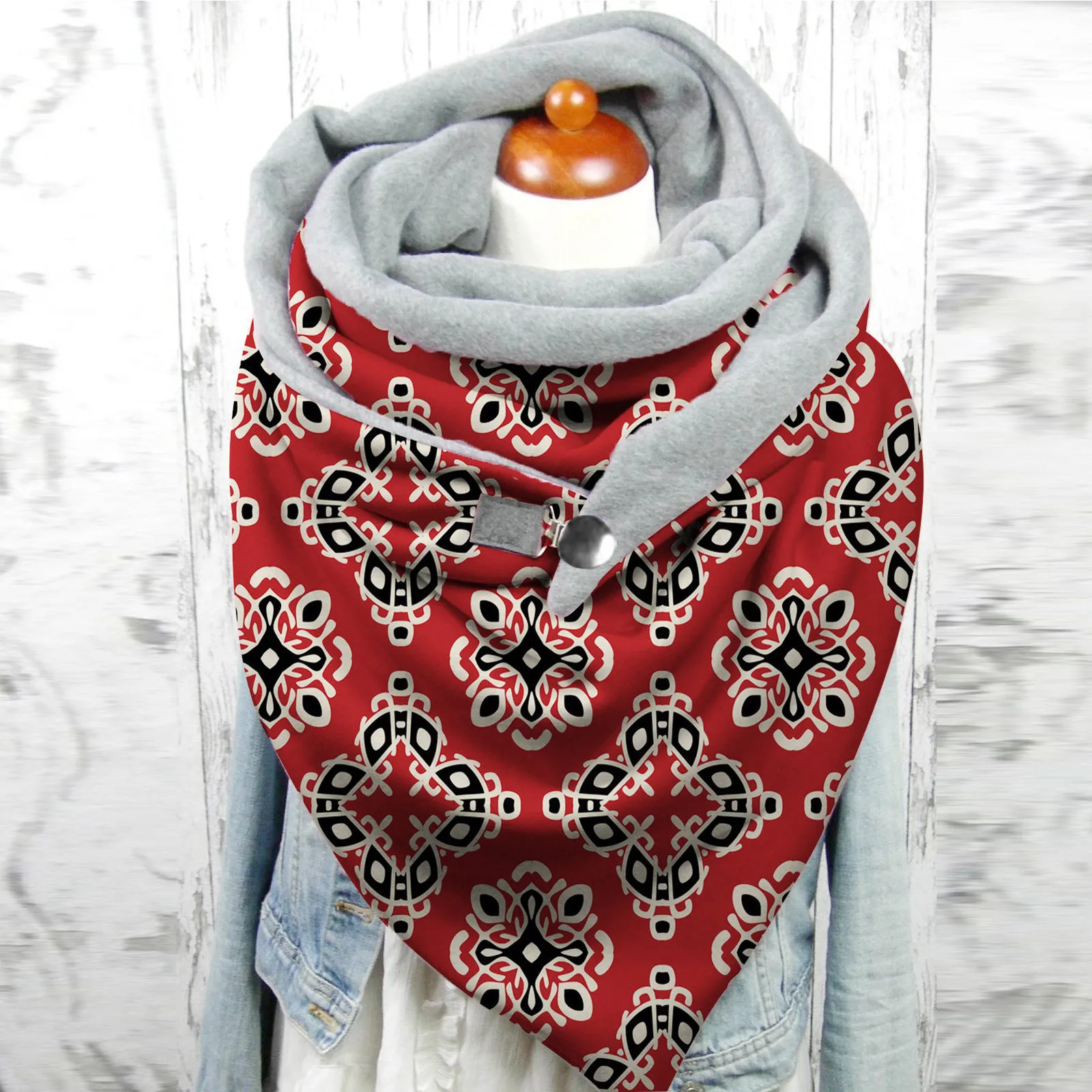 

Women Winter Retro Scarf Wraps Women Christmas Printing Soft Wrap Foulard Femme Casual Warm Scarves Shawls Echarpe Hiver Femme