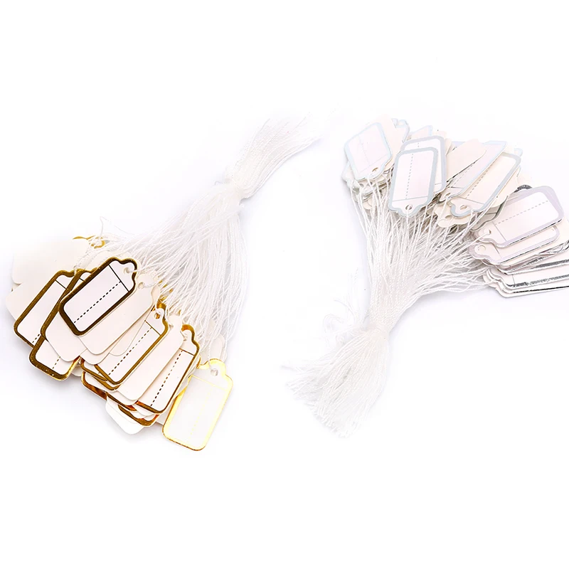 Пустой x 200 шт. цена бирка Бумага этикетка ценник Дисплей лейблы ярлыки для