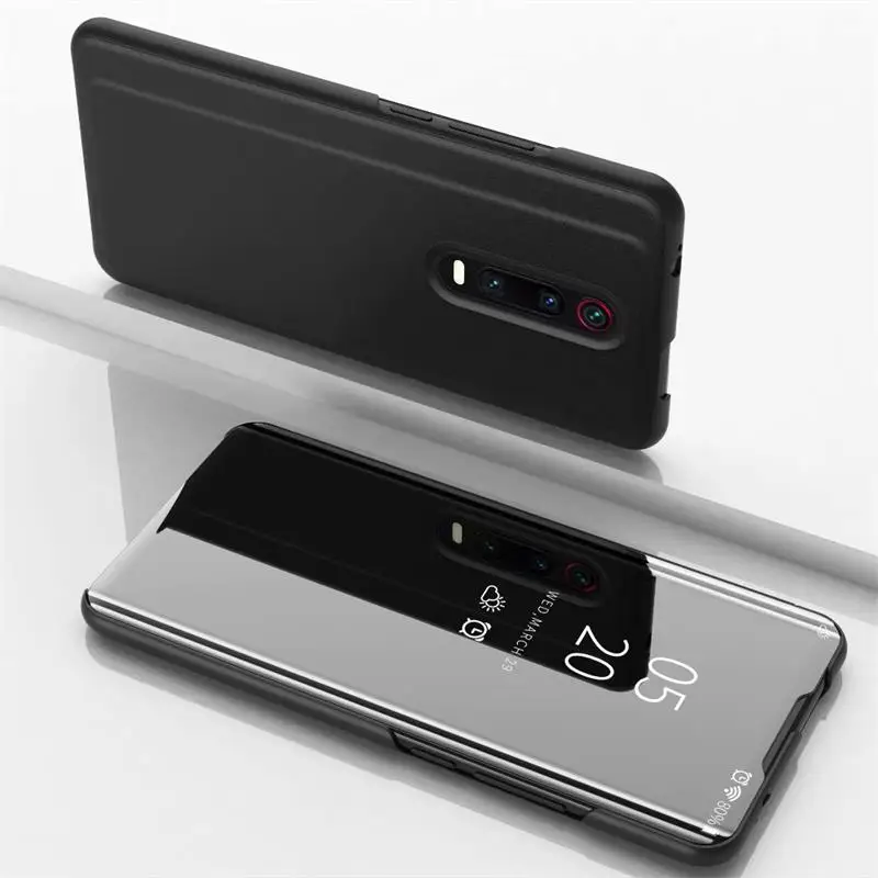 Противоударный чехол для Xiaomi mi 9T роскошное умное зеркало Флип Прозрачный чехол для Xio mi 9T Pro аксессуар для mi 9T Fundas Coque