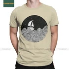 Отгрузкой Для мужчин футболка Морская Лодка парус океанический, морской корабль пиратский якорь в морском стиле Футболка короткий рукав футболки хлопковые размера плюс, топы