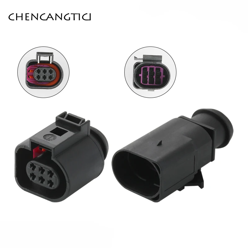 2 комплекта 6 Pin Way Авто датчик температуры Водонепроницаемый Электрический