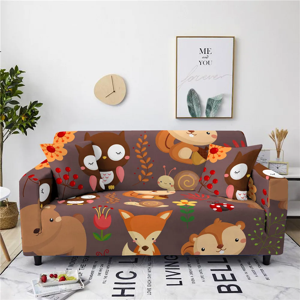 Чехол для дивана с принтом черепа эластичный чехол чехлы гостиной угловой диван