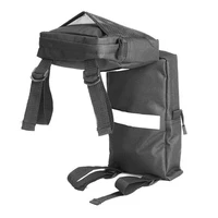 2pcs black waterproof cargo storage fender side tank saddle bags accessories parts suitable for hunting atv utv