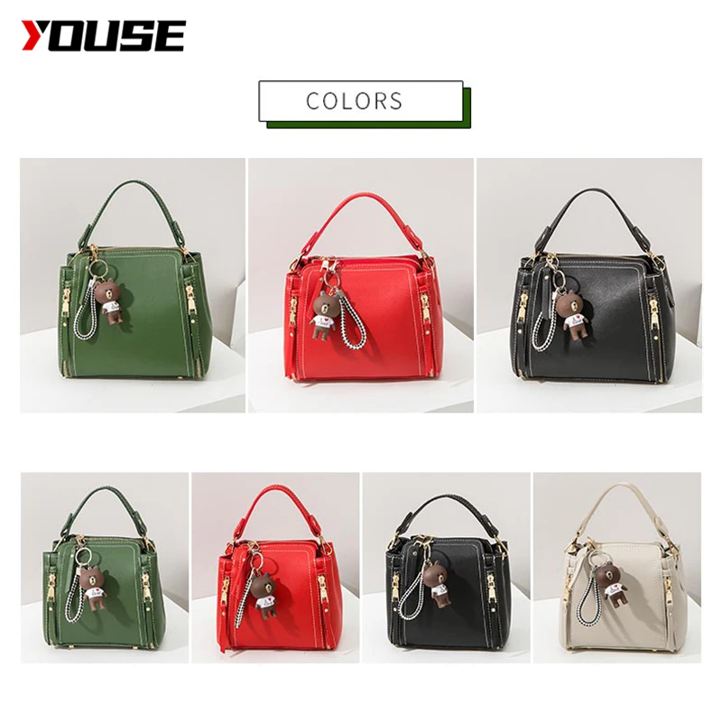 Женская сумка YOUSE 2020 дикая модная из искусственной кожи Диагональная Сумка