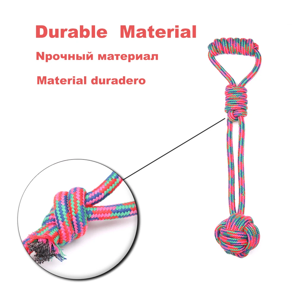 Хлопковая веревка большая собака жевательная игрушка для больших собак