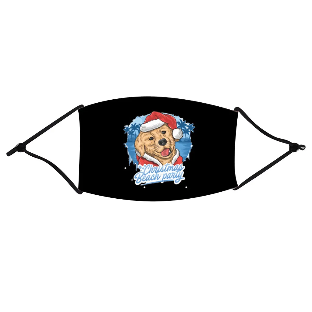 1 шт. рождественские детские наружные маски для рта защитные лица многоразовые