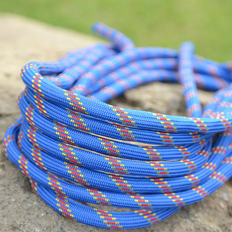 

50m Outdoor Rock Climbing Rope 10mm Diameter High Strength Camping Hiking Survival Rope 300kg Load-Bearing Rescue Safety Rope