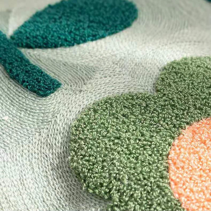 floral cushion cover 45x45cm embroidery pillow cover soft cozy home decoration for living room kids room color block free global shipping