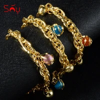 sunny jewelry fashion jewelry charm bracelets for women hand chains link chain ball bracelet high quality geometric daily wear