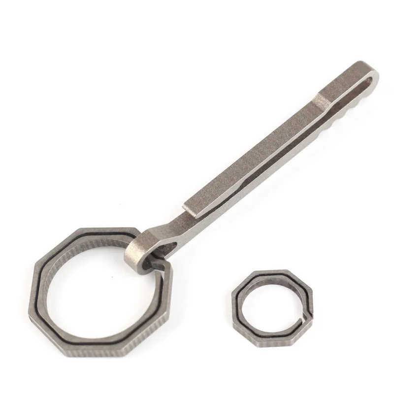 1 pcs outdoor EDC Titanium Alloy Key Chain Buckle Carabiner Camping Climbing Bottle Opener Belt Clip Ring | Спорт и развлечения