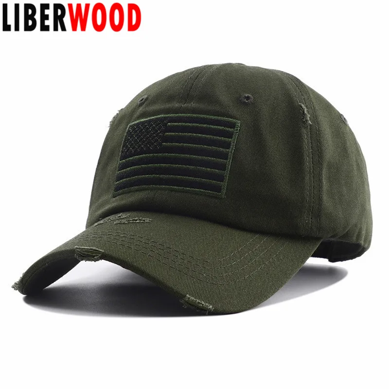 LIBERWOOD состаренная коллекция тактических операторов с вышивкой Флаг США нашивная