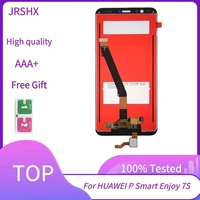 for huawei p smart enjoy 7s lcd display assembly touch screen for fig lx1 l21 screen replacement with free tempered glass