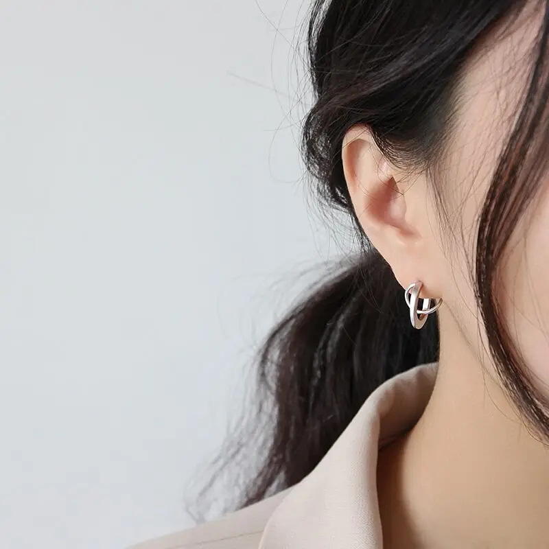 Популярные Модные ювелирные изделия женские серьги пирсинг из стерлингового