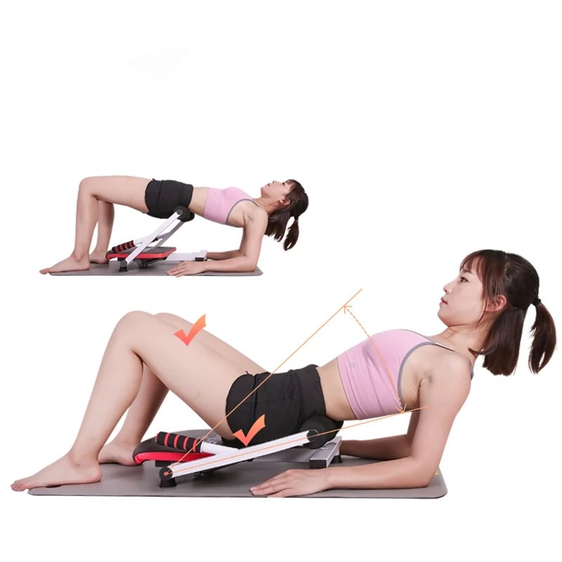 저렴한 Foldable 윗몸 일으키기 보드 복부 허리 팔 다리 운동 보조 휴대용 Supine 랙 홈 체육관 피트 니스 리바운드 기계 앉아