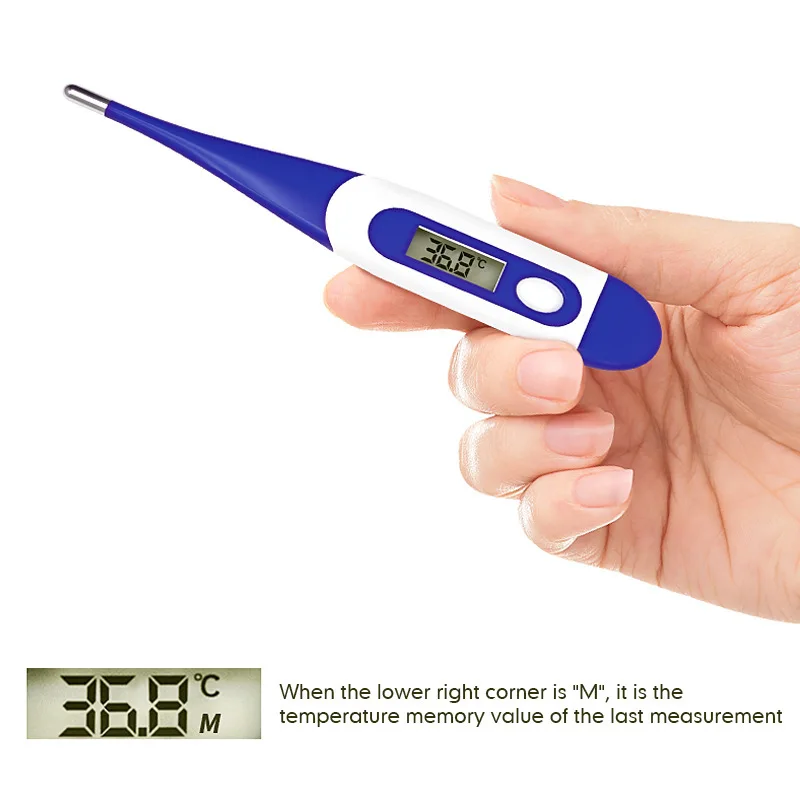 Digital LCD Heating Oral Baby Thermometer Tools Kid Child Temperature Measurement Electronic Clinical Home for Fever | Дом и сад
