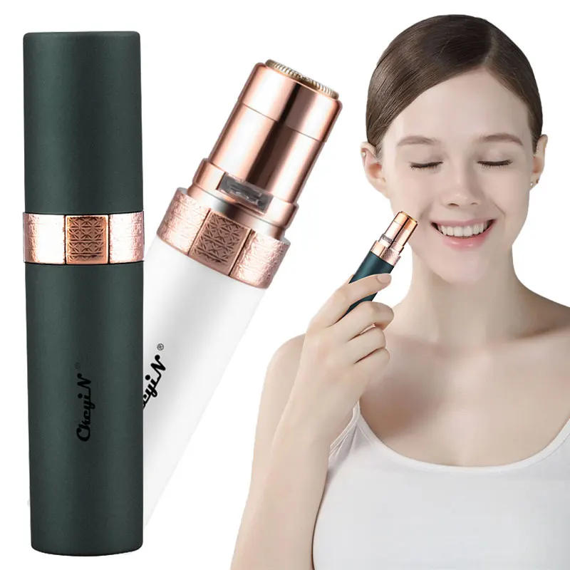 

CkeyiN Mini Electric Women Hair Removal Lady Facial Body Arm Back Bikini Trimmer Shaver Razor USB Rechargeable Shaving Device 50