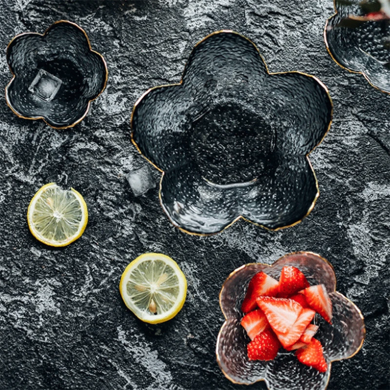 Пномпеньские лепестки десертная чаша прозрачная креативная необычная