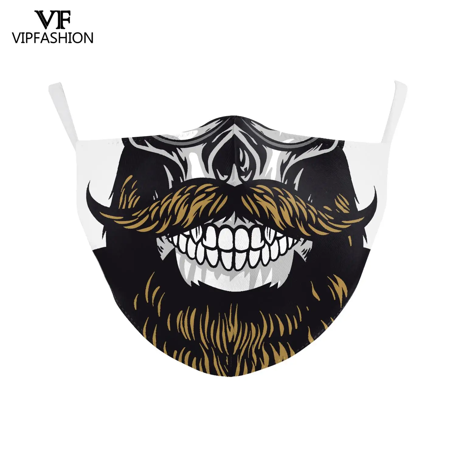 VIP модная новинка забавные с принтом череп маска для лица многоразовая Защитная