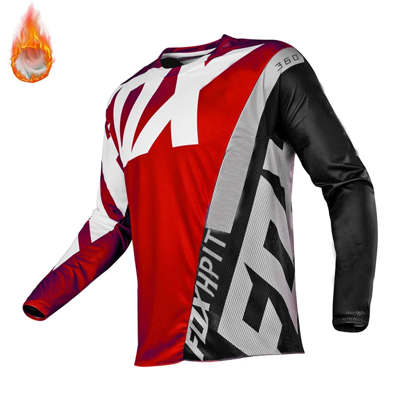 

Зимняя рубашка для горного велосипеда из шерсти и флиса для горного велосипеда