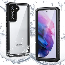 S21 FE Waterproof Case Snorkeling Dustproof Underwater Diving Cove for Samsung S21 fe S21FE Coque with Built-in Screen Protector