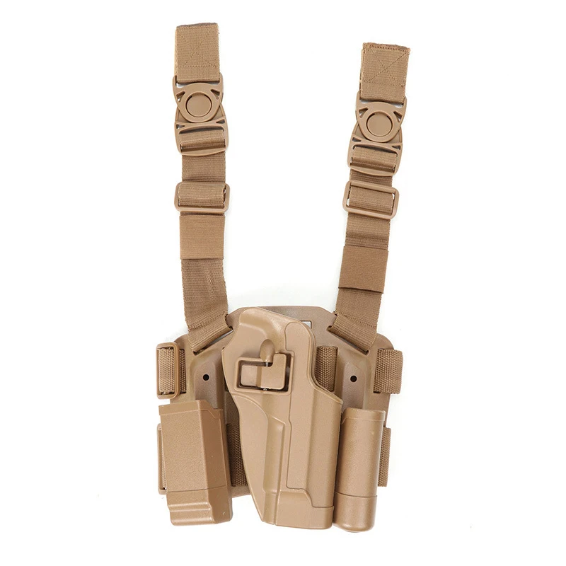 M92 96 Gun Holster Case Concealment Thigh Leg Hunting Accessories Pistool Holster+Mag Pouch+Flashlight set | Спорт и развлечения