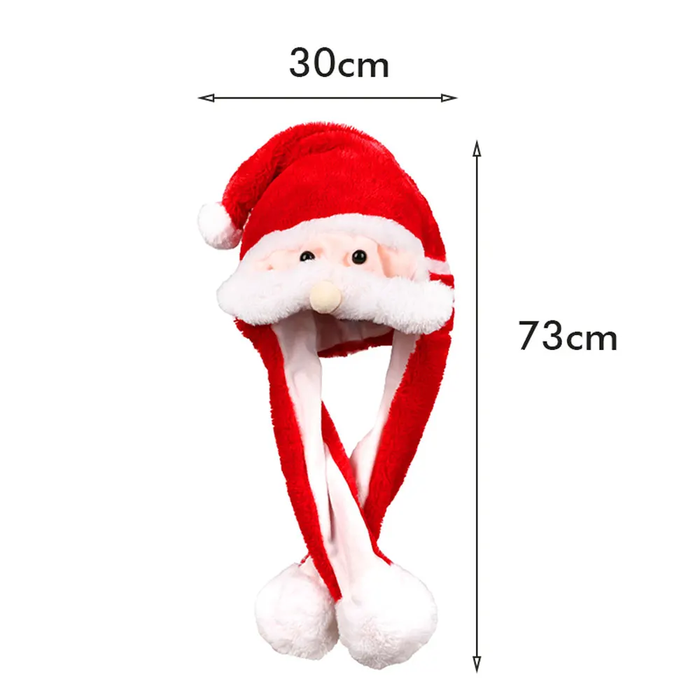 Милая Рождественская шапка подарки зимние женские шапки с ритмом музыки