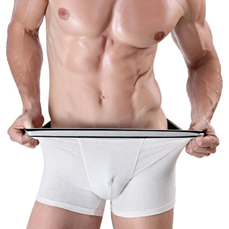 Нижнее белье мужское эластичные дышащие боксеры из хлопка|Мужские трусы боксеры|