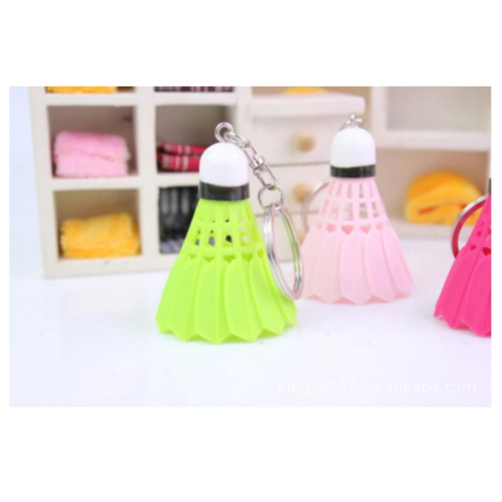 

1 pcs key chain/keychain/ keyring PVC/ Mini badminton shuttlecock Souvenir Mix colorHigh quality 3.3 x 2.7cm/ 1.3" x 1"(L*W)