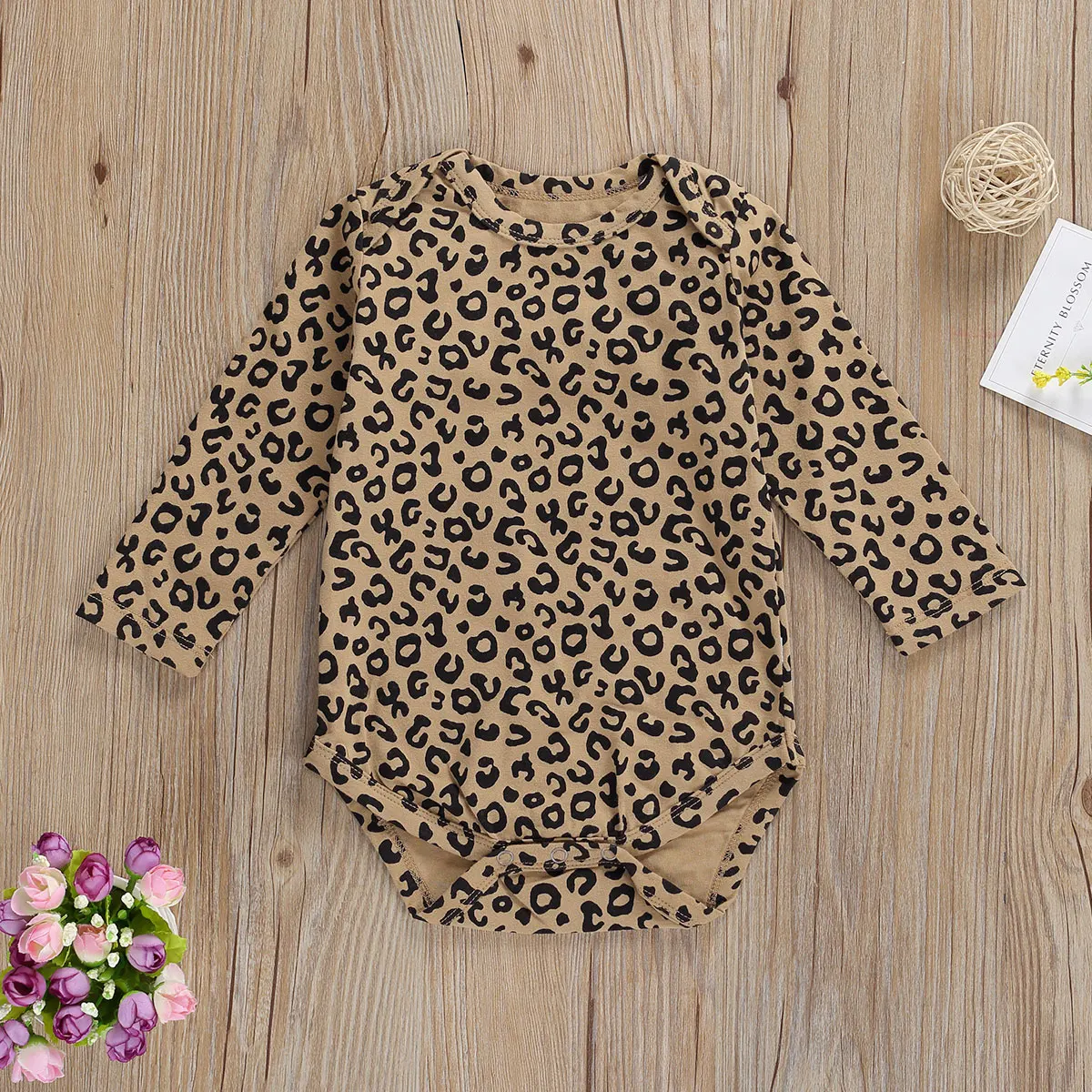 

Одежда для новорожденных, новинка, модные комбинезоны с длинным рукавом, повседневный комбинезон с круглым вырезом и леопардовым/зебровым ...