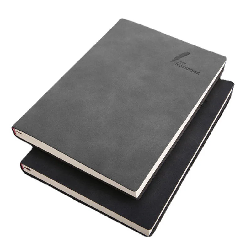 

260 Pages A5 Size Notebook Business Office Work Planner Leather Notepad School Office Stationery