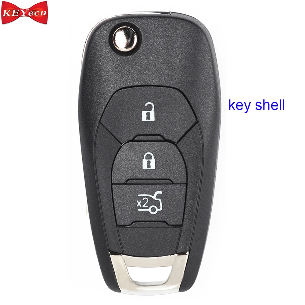 KEYECU 2 шт. для Chevrolet Aveo Cruze 2014 2015 2016 2017 дистанционного ключа оболочки чехол Брелок |
