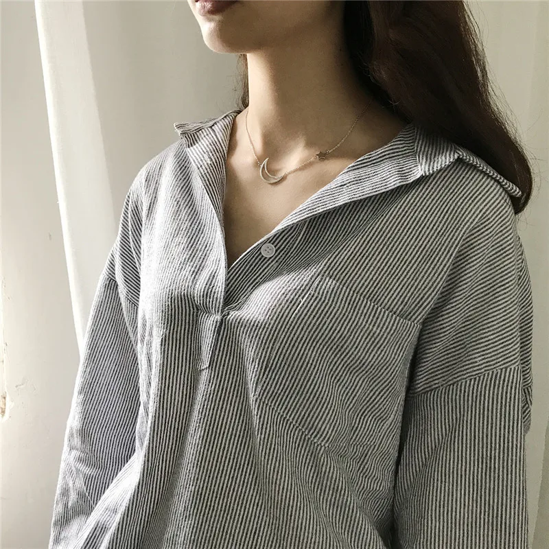 

POFUNUO Real 925 Sterling Silver Fashion Fine Jewelry Moon Star Zircon Chokers For Women Summer Sexy Geometric Short Necklaces