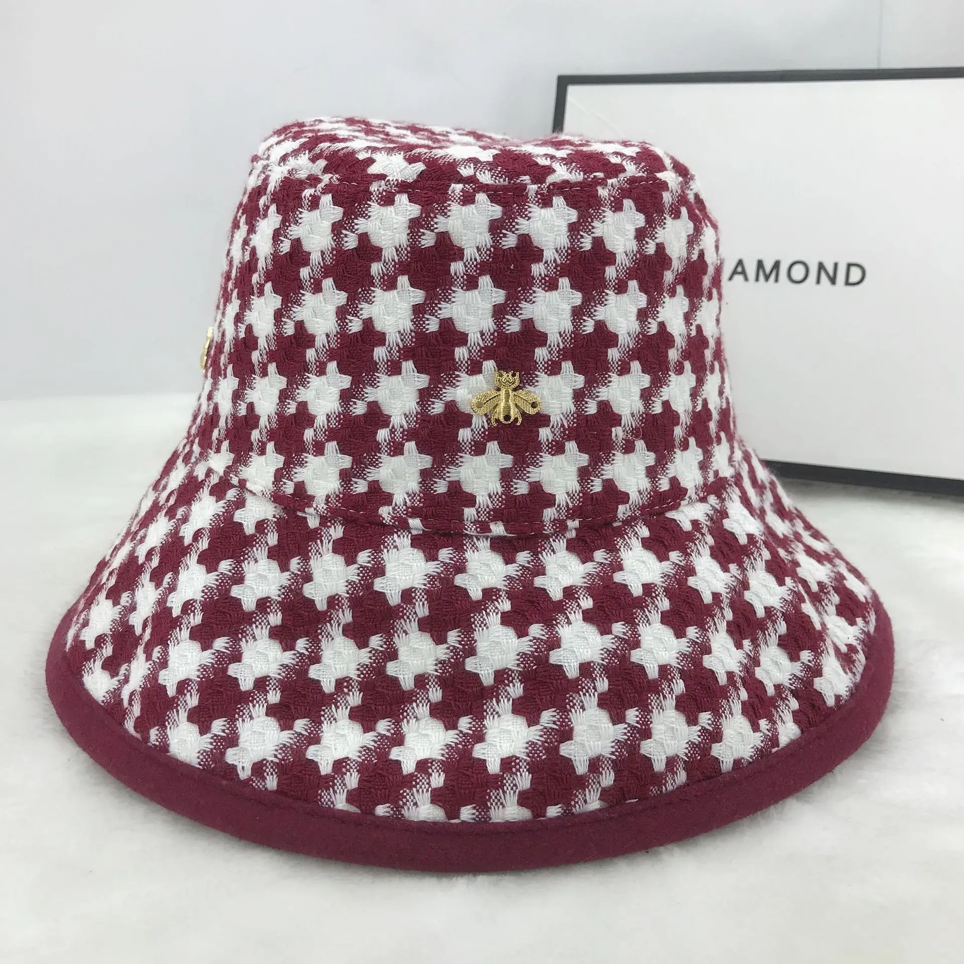 2020 бренд Bee модная Рыбацкая шляпа весна осень зима решетчатые шляпы женские