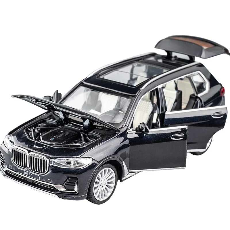 

1:32 BMW X7 SUV Alloy Car Model Diecasts & Toy Vehicles Toy Car Metal Collection Pull Back High Simulation Toys For Kids Gift