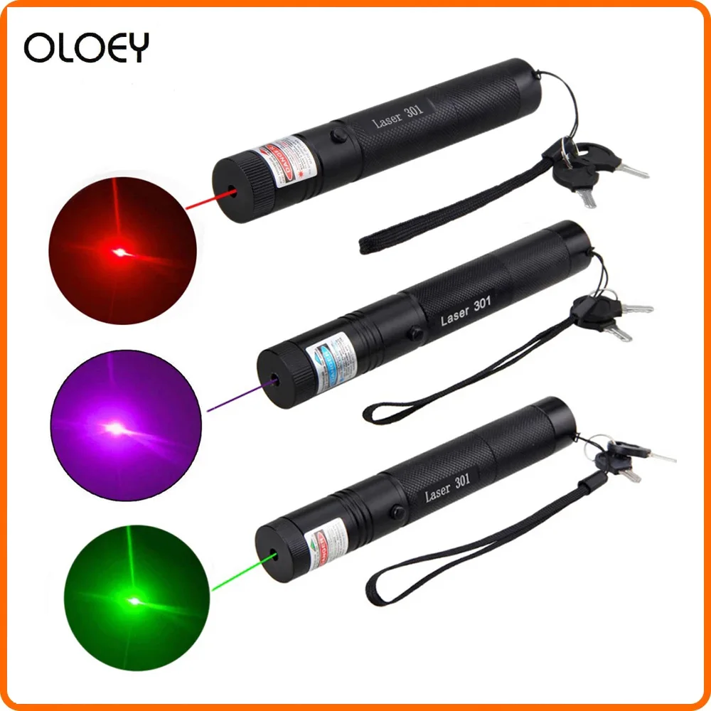 Лазерная ручка черный прочный Видимый луч лазерная точка мощная красный зеленый