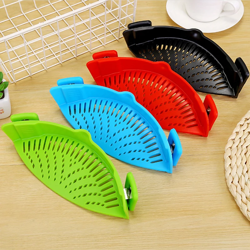 1 шт. силиконовые колдерс кухонные инструменты клип на фильтр для слива