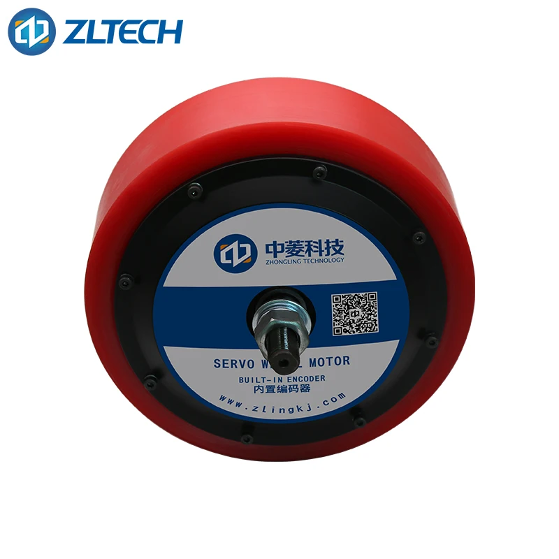 

Low speed high power 8inch 500W 40N.m 200RPM 48V electric servo brushless DC wheel hub motor with encoder for smart forklift