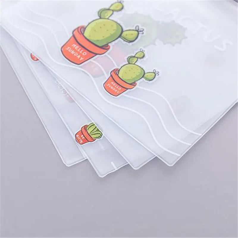 

Cute Transparent Cactus Travel Cosmetic Bag Make Up Case Makeup File Bag Women Organizer Toiletry Make Up Kit Box
