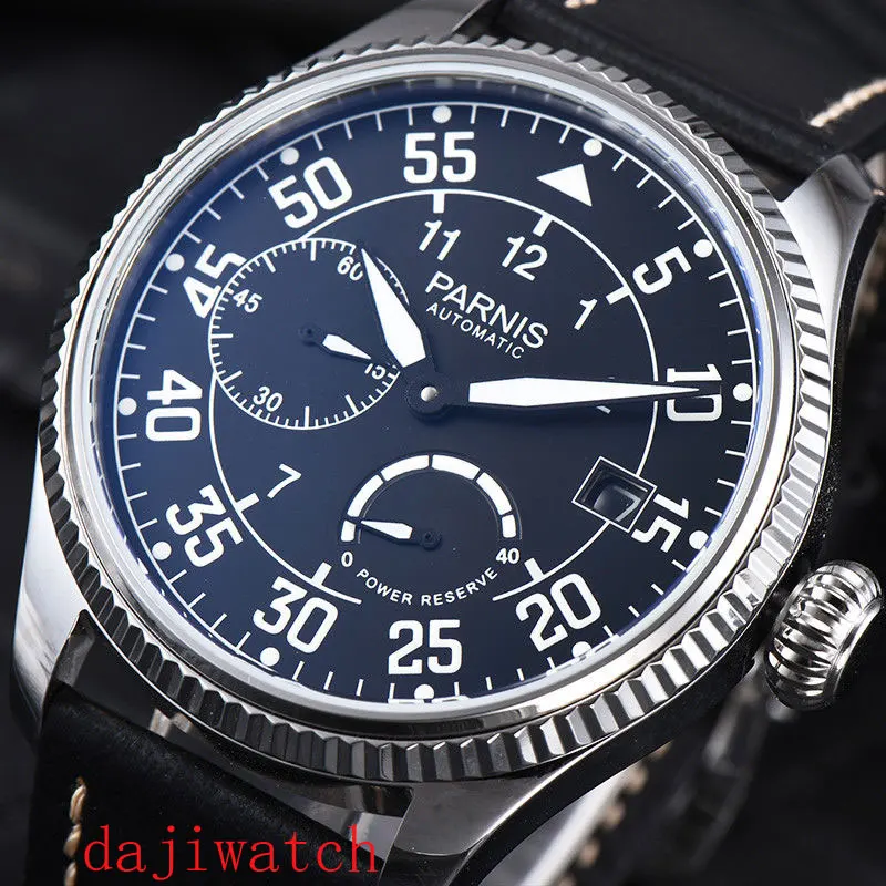Часы наручные Parnis Мужские автоматические механические водонепроницаемые с