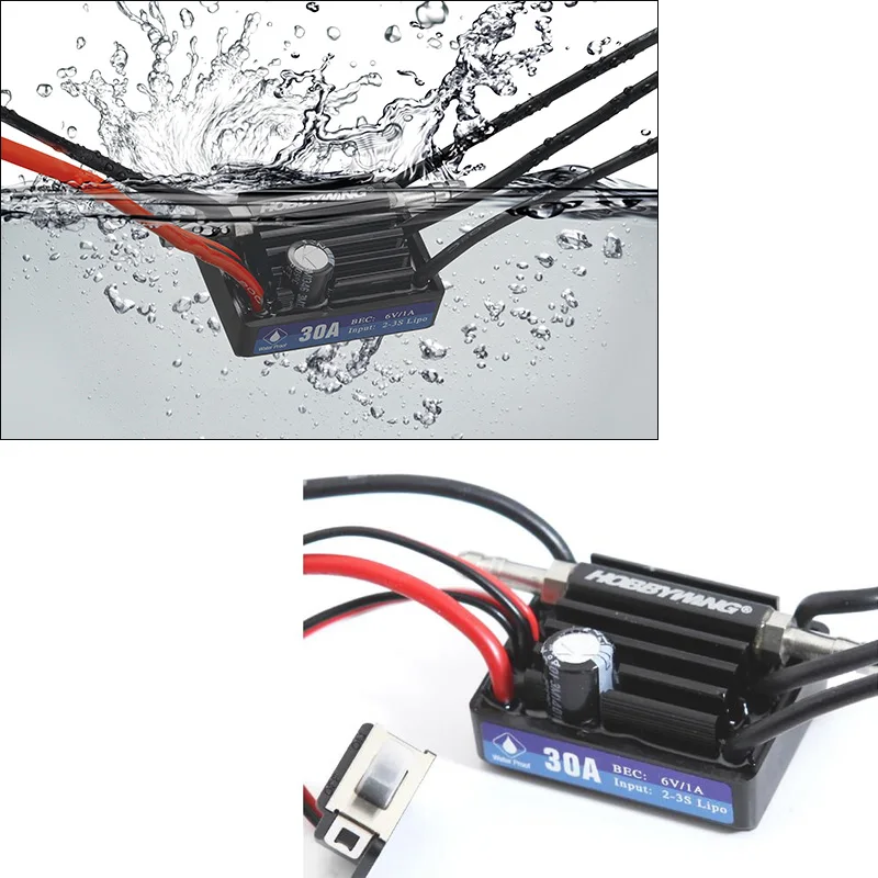 Hobbywing водонепроницаемый SeaKing 30A V3 ESC бесщеточный RC мотор 6V / 1A для BEC лодки|esc