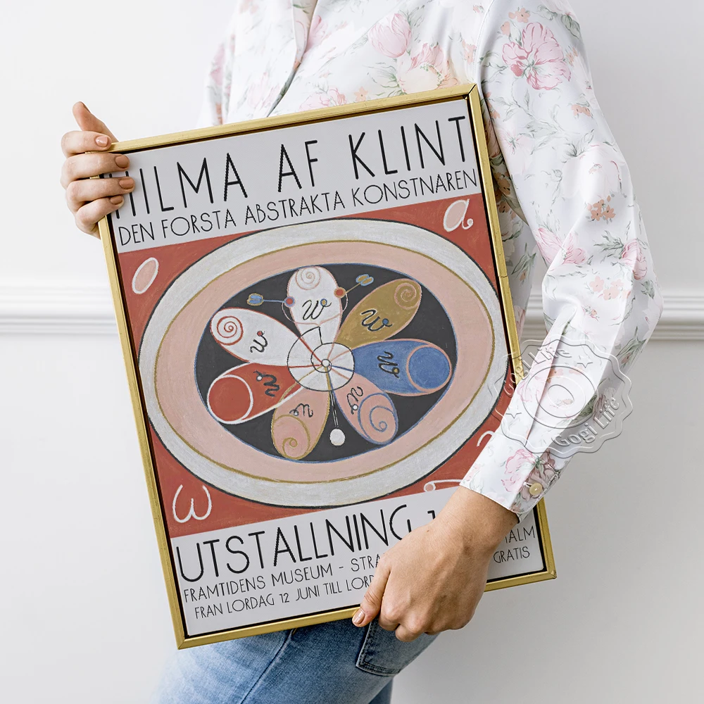 

Hilma af Klint Artwork Poster, Modern Abstract Art, Hilma Prints Print Art, af Klint Wall Picture, Exhibition Museum Poster