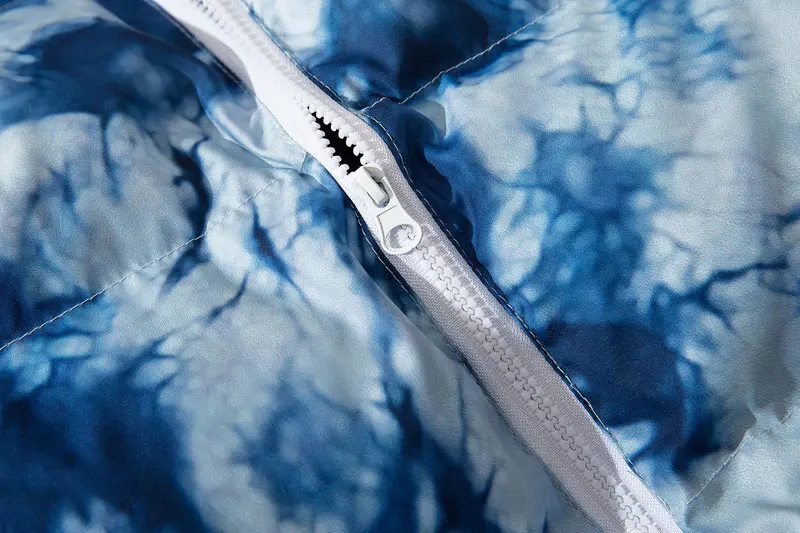 GONTHWID Tie Dye/толстая теплая парка со съемным капюшоном, куртки, хип-хоп хлопчатобумажные пуховики в повседневном стиле, парки, зимние пальто, уличная верхняя одежда