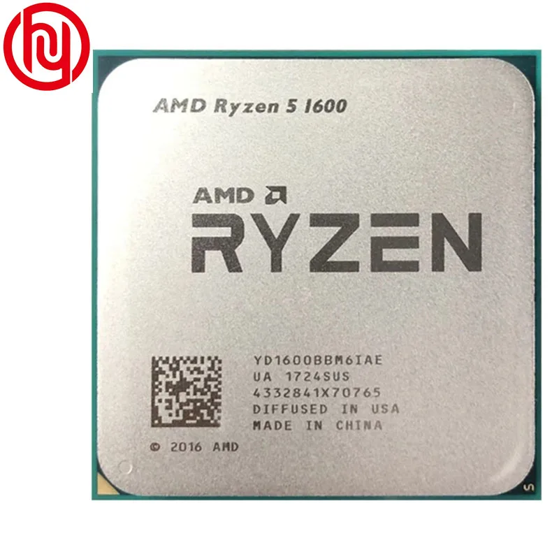 Процессор AMD Ryzen 5 1600 3 2 ГГц шестиядерный двенадцати потоков 65 Вт R5 процессор
