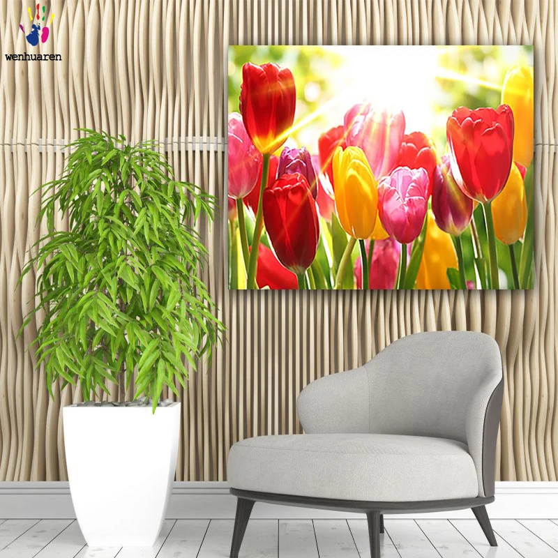 DIY картинки для раскраски по номерам с цветами разные цвета цветов изображение