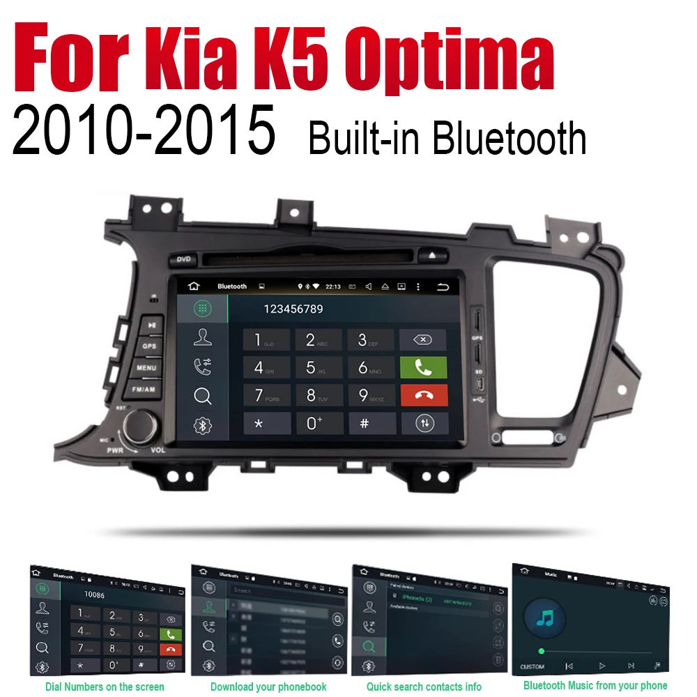 Автомагнитола ZaiXi с Android DVD GPS-навигацией для Kia K5 Optima 2010 ~ 2015 Bluetooth Wi-Fi 2din | Автомобили