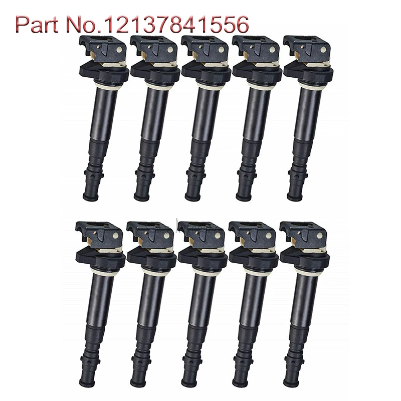 10 ПК зажигание пакет катушки зажигания для BMW E60 E61 E63 E64 S85 M5 M6 5.0L V10 5 6 серии 12137835108